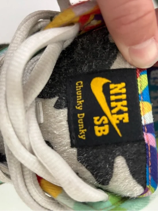 Real Nike SB Chunky Dunky Low-Top in Black, White & Yellow Accents - Picture 6 of 10